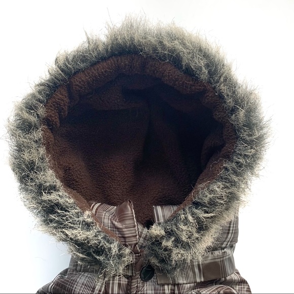 | pup plaid fur-lined parka | - Picture 3 of 13